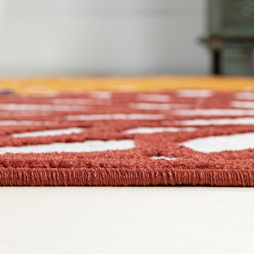 Minori Floral High-low Area Rug